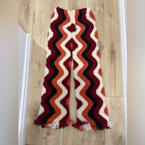 RARE‼️ THE FARRA- FREE PEOPLE - CROCHET/KNIT PANTS - Picture 5 of 11